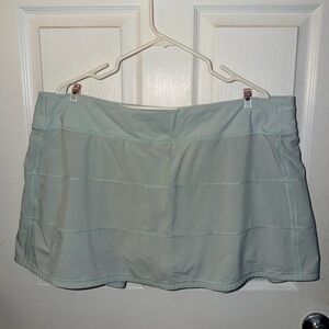Lululemon Pace Rival Mid-Rise Skirt Plus Size in Ideal Mint